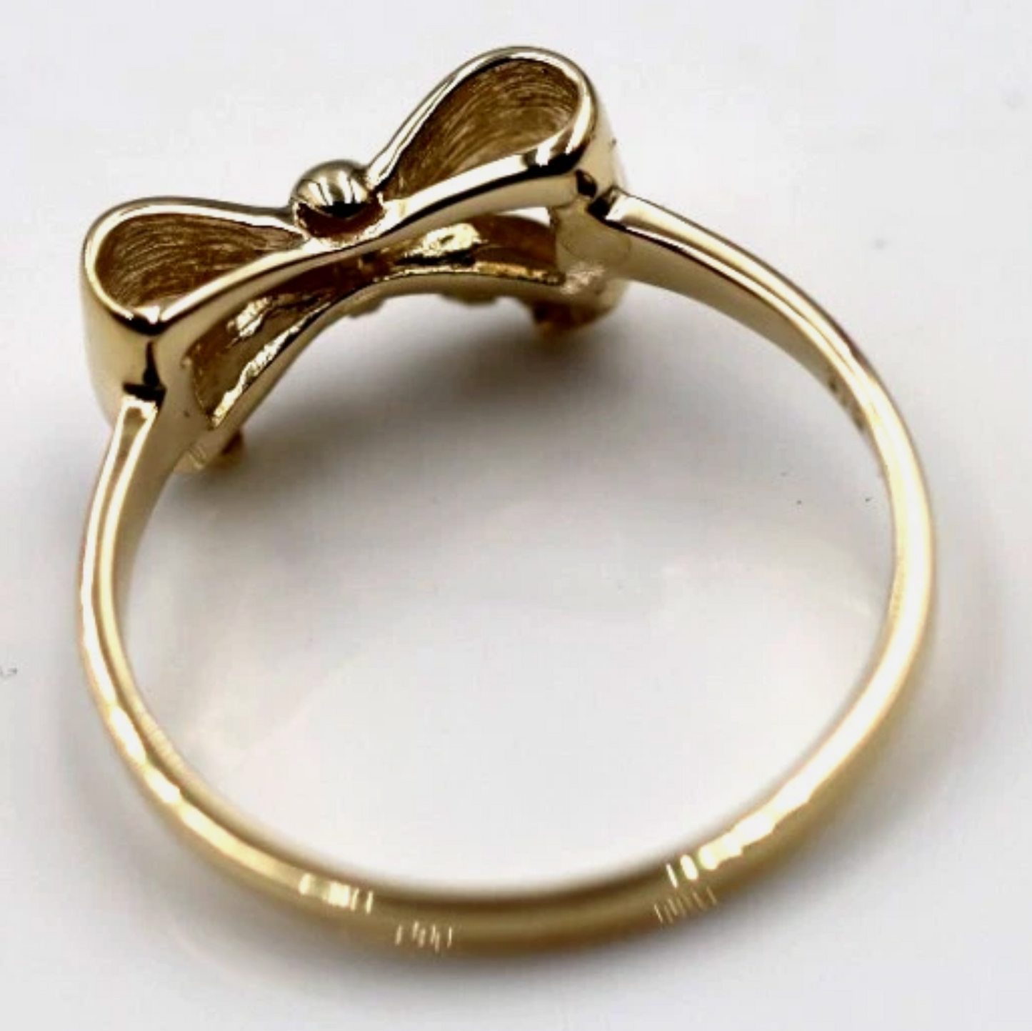 Genuine 9ct Solid Yellow, Rose Or White Gold Bow Ring Choose Size L To U 1/2