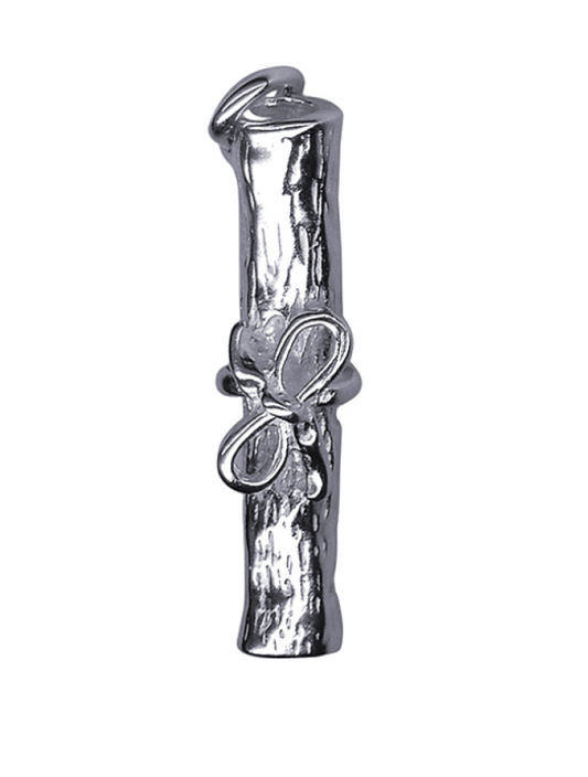 Genuine Sterling Silver 925 Graduation Diploma Charm / Pendant