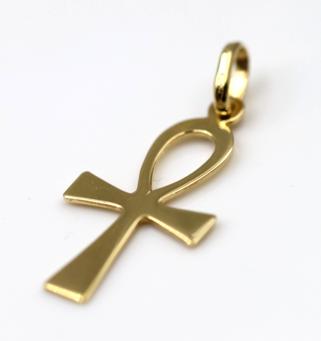 Genuine 9ct 9k 375 Yellow, Rose or White Gold Ankh Key of Life Charm Pendant