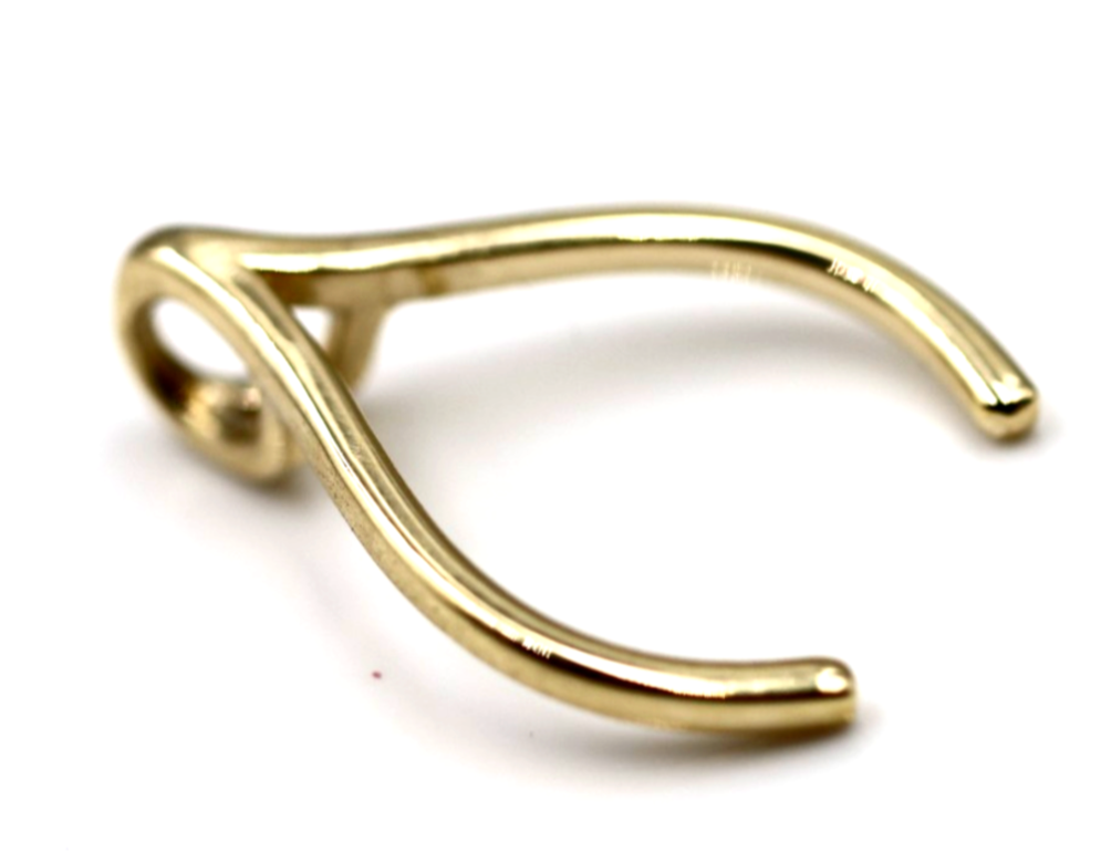 Kaedesigns Genuine 9ct 9k 375 Large Genuine Yellow, Rose Or White Gold Horseshoe Ring Holder Pendant (To suit large ring size)