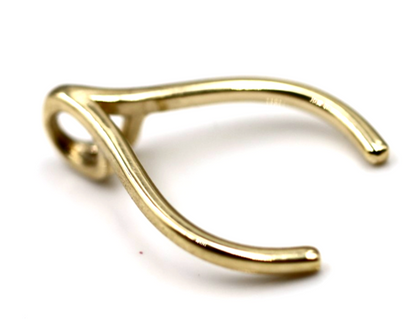 Kaedesigns Genuine 9ct 9k 375 Large Genuine Yellow, Rose Or White Gold Horseshoe Ring Holder Pendant (To suit large ring size)