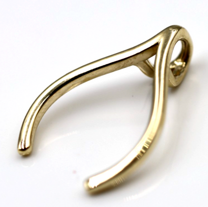 Kaedesigns Genuine 9ct 9k 375 Large Genuine Yellow, Rose Or White Gold Horseshoe Ring Holder Pendant (To suit large ring size)