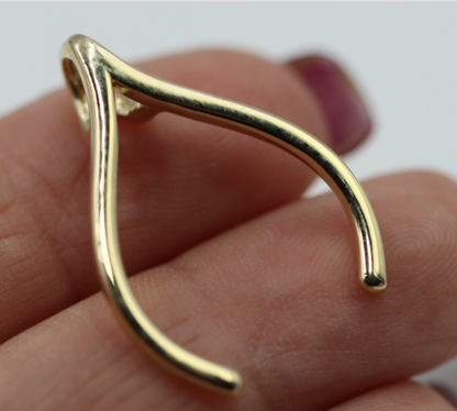 Kaedesigns Genuine 9ct 9k 375 Large Genuine Yellow, Rose Or White Gold Horseshoe Ring Holder Pendant (To suit large ring size)