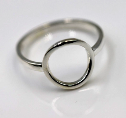 Kaedesigns Genuine Solid Sterling Silver Open Circle Ring in your size