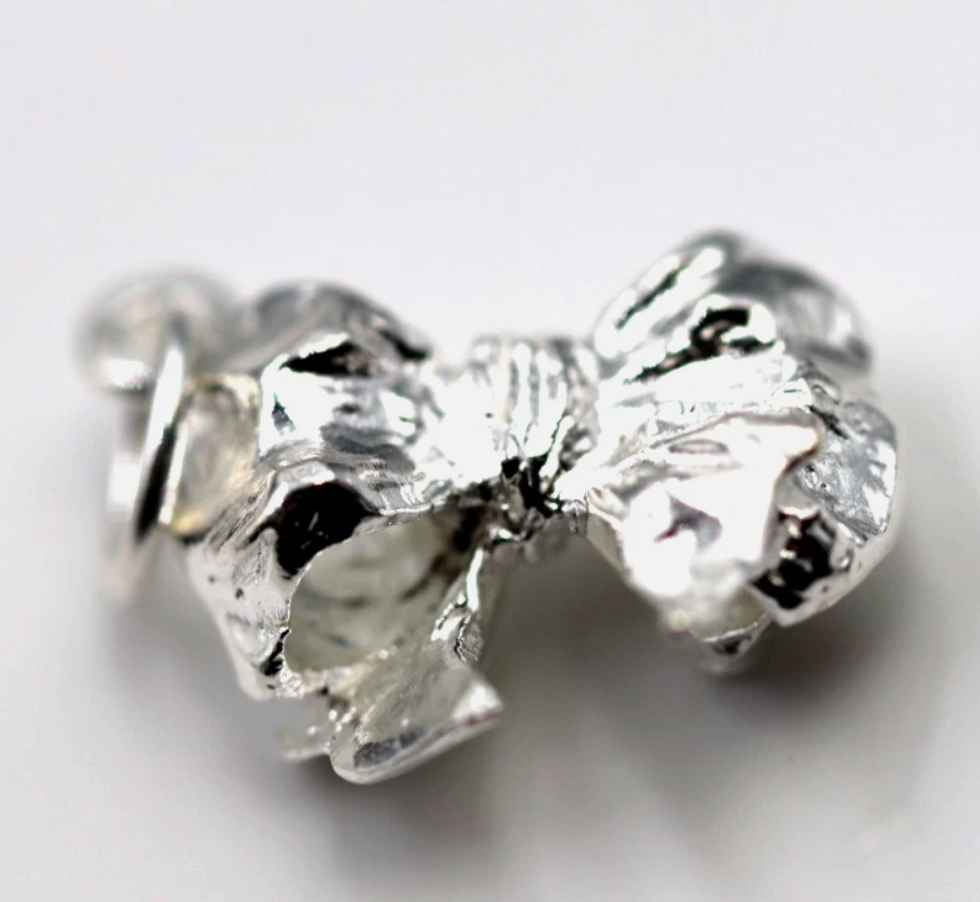 Genuine New Sterling Silver 925 Large Bow Pendant Or Charm
