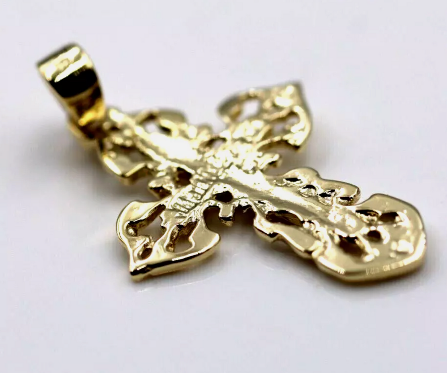 Genuine 9ct Yellow, Rose or White Gold Armenian Crucifix Cross Pendant