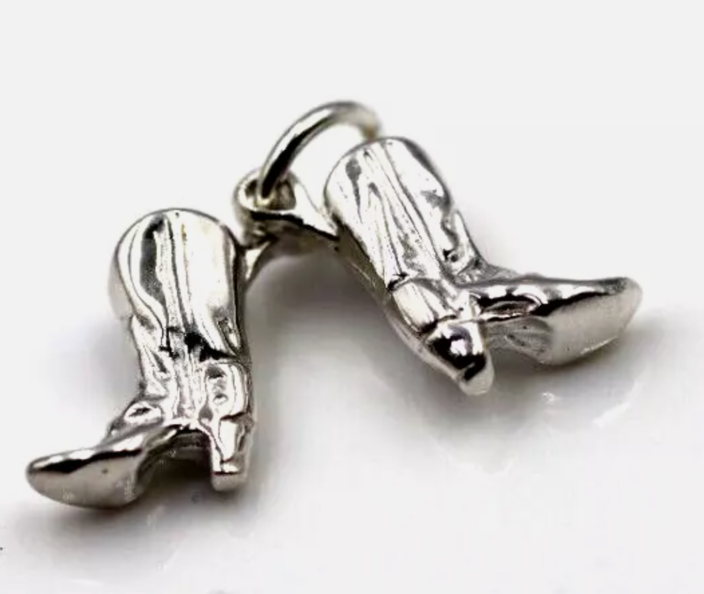 Genuine Sterling Silver 925 Cowboy Boots Charms or Pendant