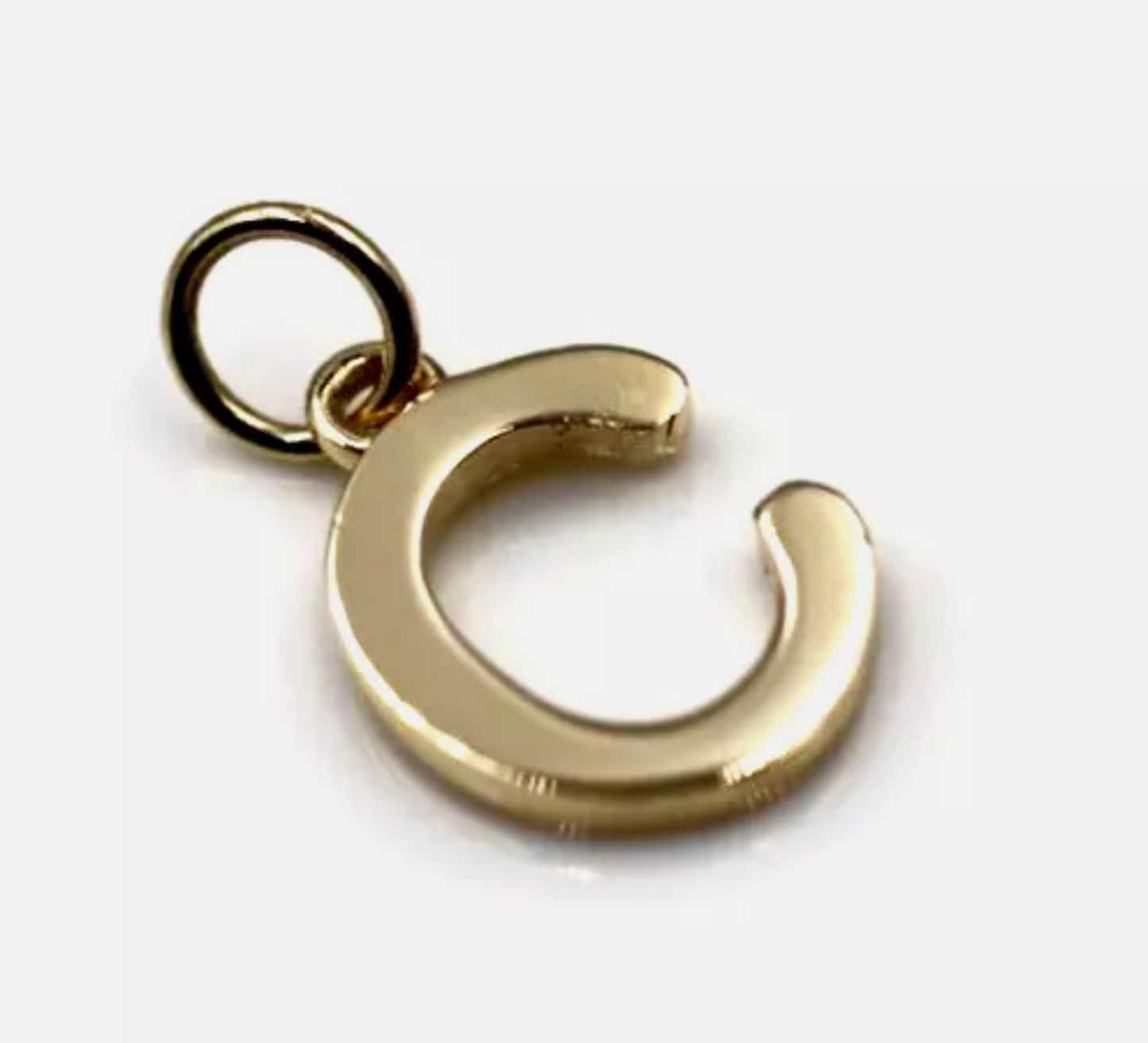Kaedesigns, Genuine 9ct 9kt Genuine Solid Yellow, Rose or White Gold Initial Pendant C