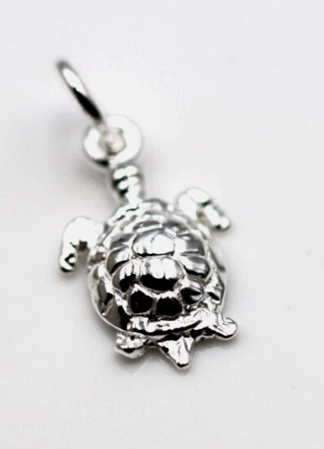 Genuine Sterling Silver 925 Turtle Charm / Pendant