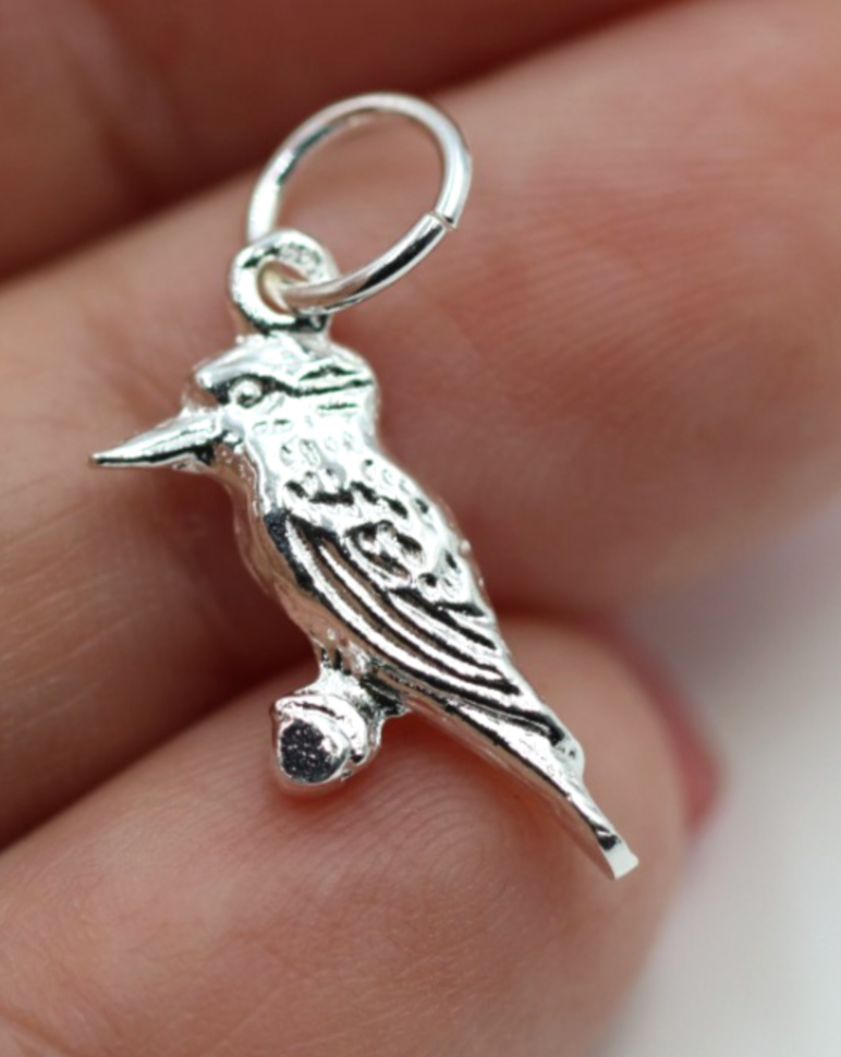 Kaedesigns New Sterling Silver 925 Solid Kookaburra Pendant Charm