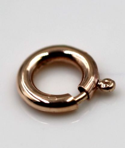 Kaedesigns Small 8mm 9ct 9K 375 Yellow, Rose or White Gold Bolt Ring Clasp