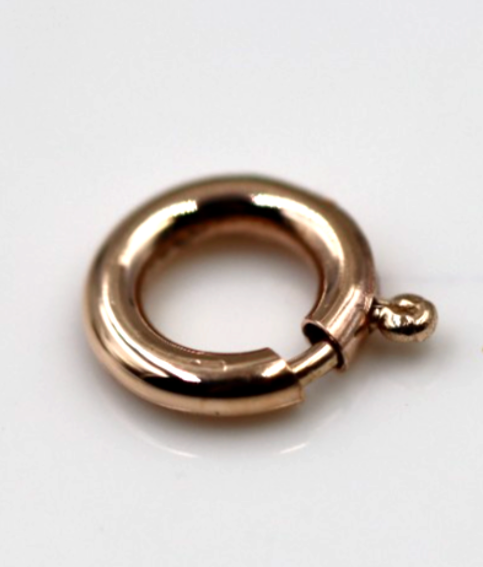 Kaedesigns Small 8mm 9ct 9K 375 Yellow, Rose or White Gold Bolt Ring Clasp