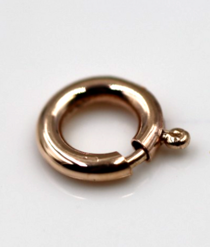 Kaedesigns Small 8mm 9ct 9K 375 Yellow, Rose or White Gold Bolt Ring Clasp