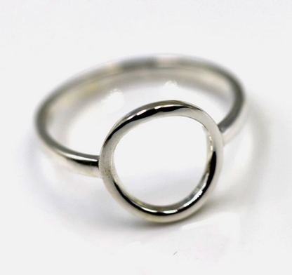 Kaedesigns Genuine Solid Sterling Silver Open Circle Ring in your size