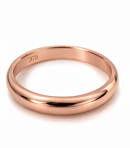 Size Z Kaedesigns New Genuine 9ct Yellow, Rose or White Gold Full Solid 3.3mm Wedding Ring