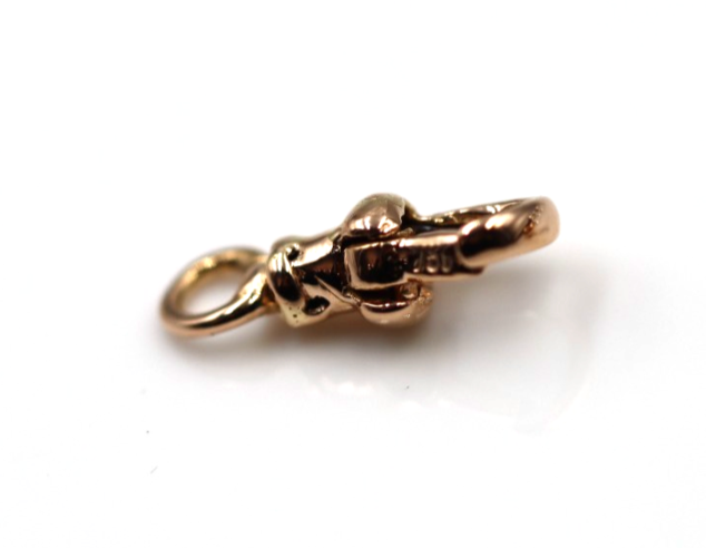 Genuine 9ct or 18ct Yellow or Rose Gold Albert Swivel Clasp 15mm Size