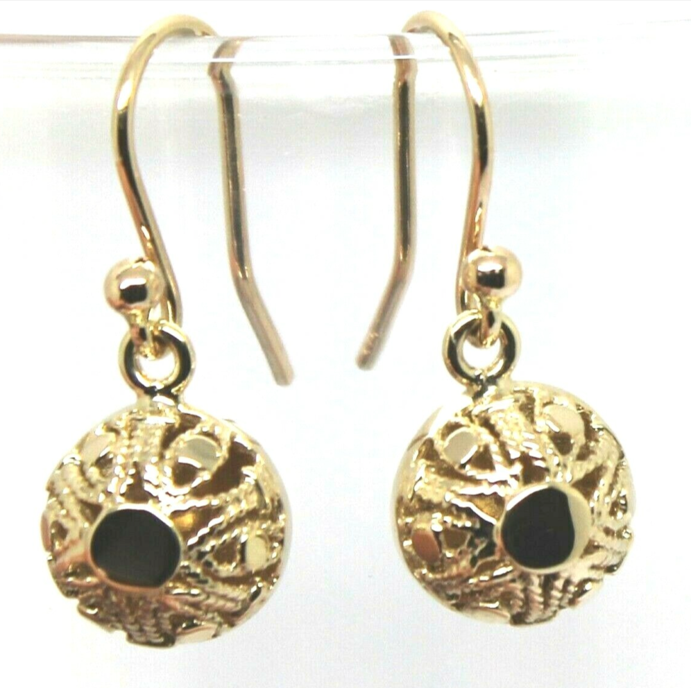 Kaedesigns New 9ct Yellow, Rose or White Gold 10mm Half Ball Hook Filigree Earrings