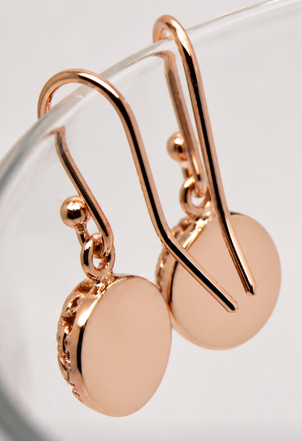 Kaedesigns New 9ct Yellow, Rose or White Gold 10mm Half Ball Hook Filigree Earrings