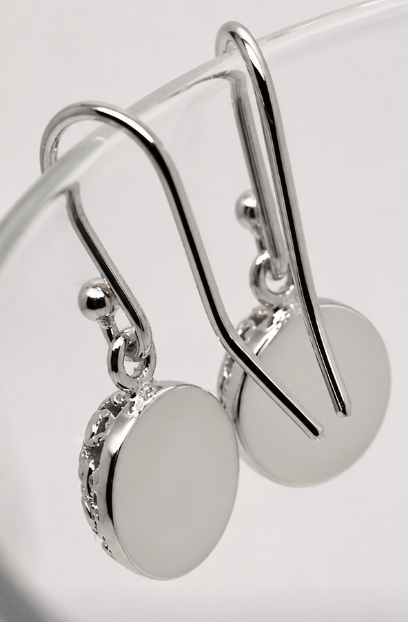 Kaedesigns New 9ct Yellow, Rose or White Gold 10mm Half Ball Hook Filigree Earrings