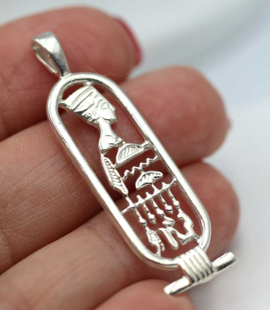 Kaedesigns New Genuine Sterling Silver 925 Nefertiti Pendant or Charm