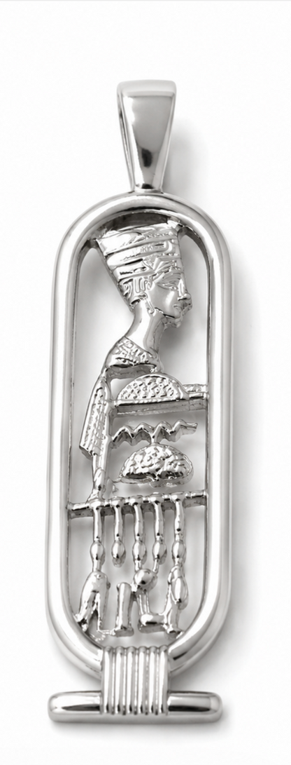 Kaedesigns Genuine Sterling Silver 925 Nefertiti Pendant or Charm