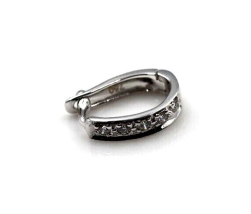 Genuine 18ct White Or Yellow Gold 750 Diamond 10mm Enhancer Bail Clasp
