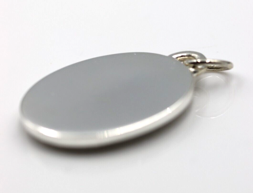 Genuine Sterling Silver 925 Large Solid Oval Scorpion Pendant