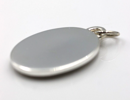 Genuine Sterling Silver 925 Large Solid Oval Scorpion Pendant