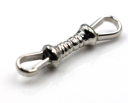 Genuine 9ct Yellow, Rose or White Gold Double Dog Clip Albert Swivel Clasp Doesn't Rotate