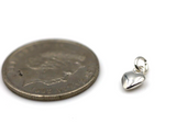 Solid Genuine Tiny Very Small 9ct Yellow, Rose or White Gold or Sterling Silver Heart Charm Pendant