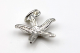 Sterling Silver 925 Lightweight Starfish Charm / Pendant + jump ring