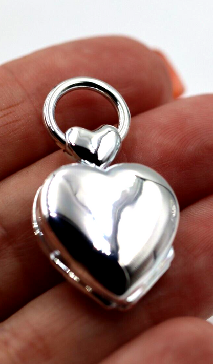 Heavy Sterling Silver 925 Locket 4 photos Family Heart Locket