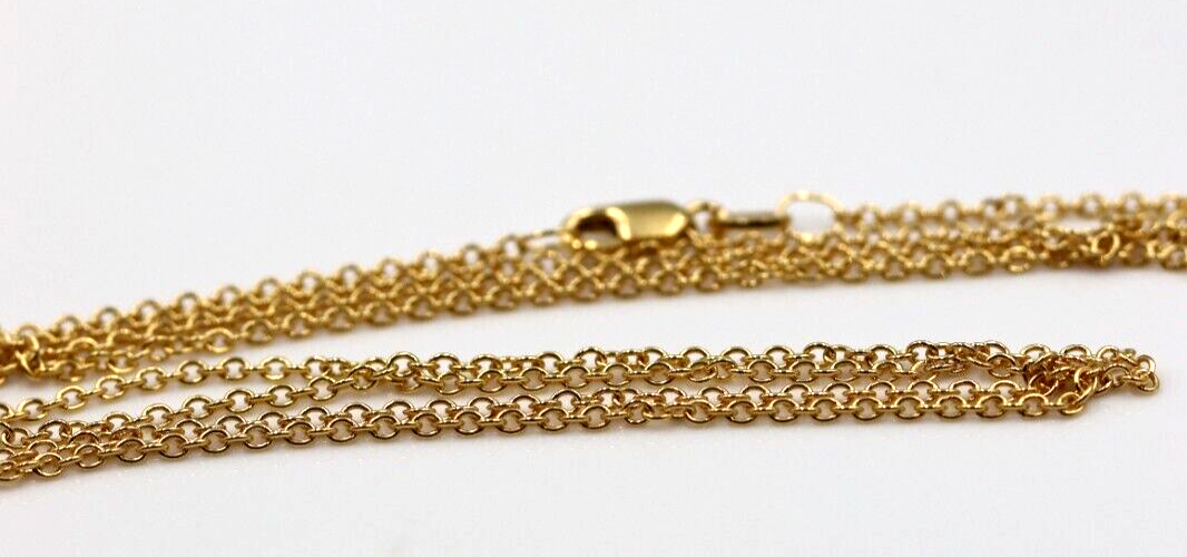 Genuine 9ct 9k Yellow Gold Belcher Cable Chain Necklace 65cm 3.57grams