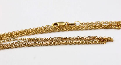 Genuine 9ct 9k Yellow Gold Belcher Cable Chain Necklace 65cm 3.57grams