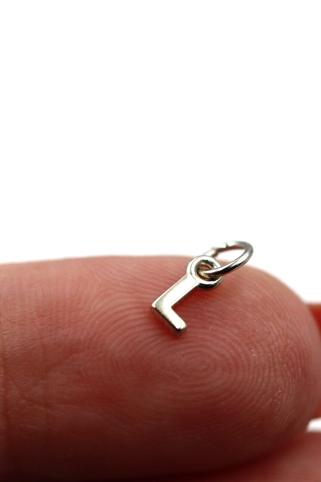 Genuine 9ct 9kt Genuine Very Small, Tiny Solid Yellow, Rose or White Gold Initial Pendant Charm L