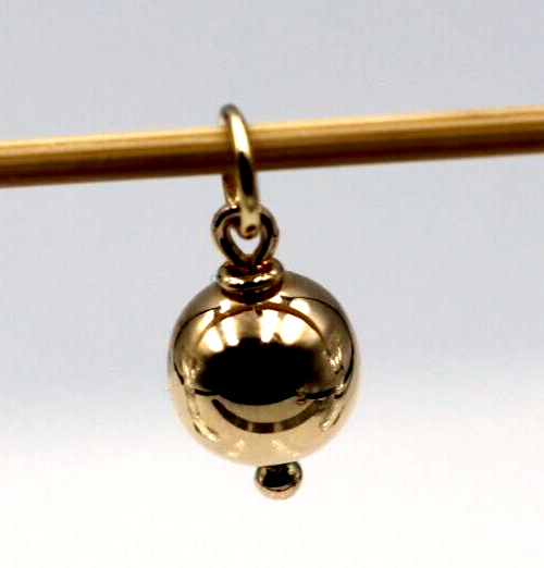 Genuine 9ct 9k 375 Yellow, Rose or White Gold Ball 10mm Pendant