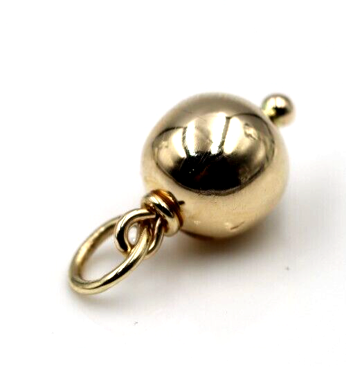Genuine 9ct 9k 375 Yellow, Rose or White Gold Ball 10mm Pendant