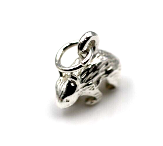 Sterling Silver 925 Small Australian Wombat Charms or Pendant