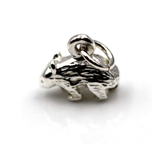 Sterling Silver 925 Small Australian Wombat Charms or Pendant