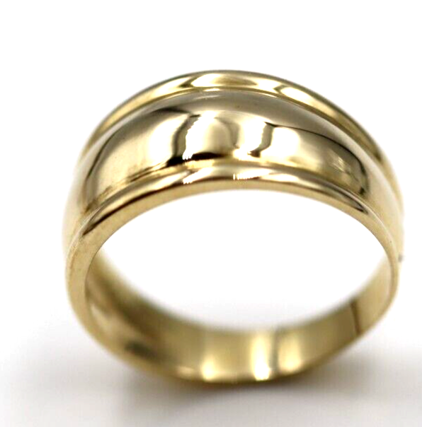 Size P 1/2 Genuine 9ct 9kt Full Yellow, Rose or White Gold 9.5mm Dome Ring