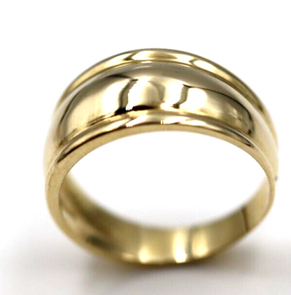 Size P 1/2 Genuine 9ct 9kt Full Yellow, Rose or White Gold 9.5mm Dome Ring