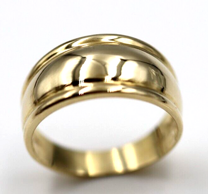 Size P 1/2 Genuine 9ct 9kt Full Yellow, Rose or White Gold 9.5mm Dome Ring