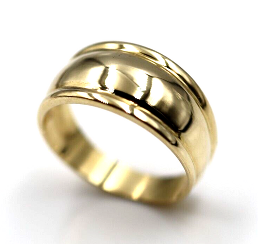 Size P 1/2 Genuine 9ct 9kt Full Yellow, Rose or White Gold 9.5mm Dome Ring