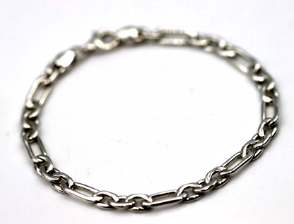 Sterling Silver 925 Fancy Bracelet Link 19cm long