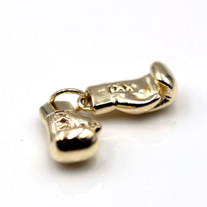 Genuine 9ct 9k 375 Yellow or Rose or White Gold Med-Large Boxing Glove Pendant
