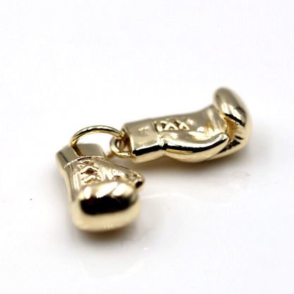 Genuine 9ct 9k 375 Yellow or Rose or White Gold Med-Large Boxing Glove Pendant