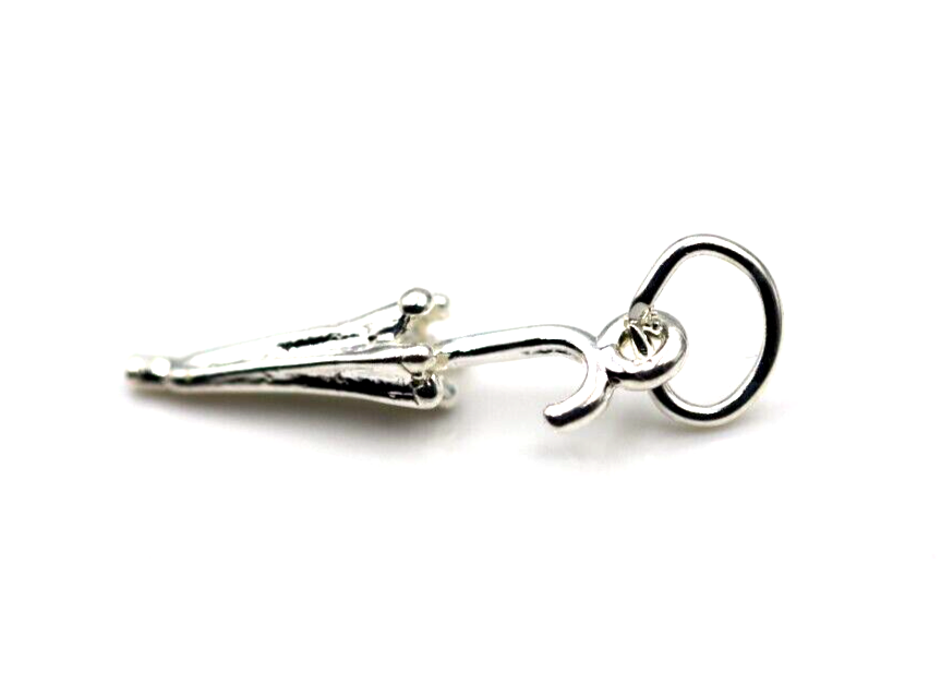 Sterling Silver 925 Umbrella Charm Pendant + jump ring