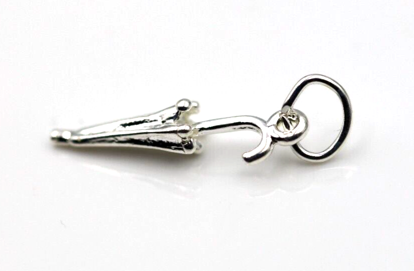 Sterling Silver 925 Umbrella Charm Pendant + jump ring