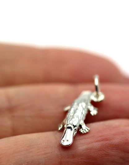 Genuine Sterling Silver 925 Australian Platypus Charm or Pendant