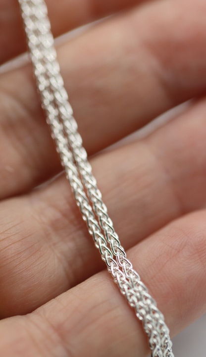 Modern Genuine Sterling Silver 925 Spinga 45cm, 50cm, 55cm or 60cm Necklace Chain